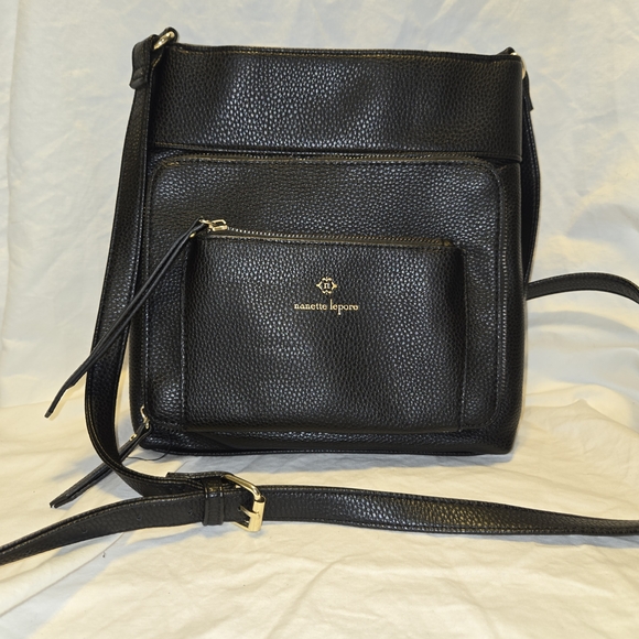 Nanette Lapore Black Crossbody Bag with Front Pocket - Picture 1 of 8